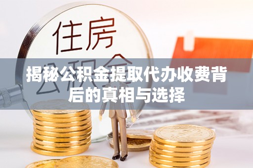 红原揭秘公积金提取代办收费背后的真相与选择