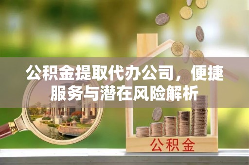 红原公积金提取代办公司，便捷服务与潜在风险解析