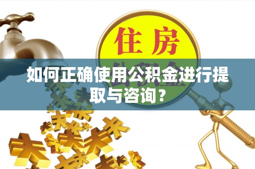 红原如何正确使用公积金进行提取与咨询？
